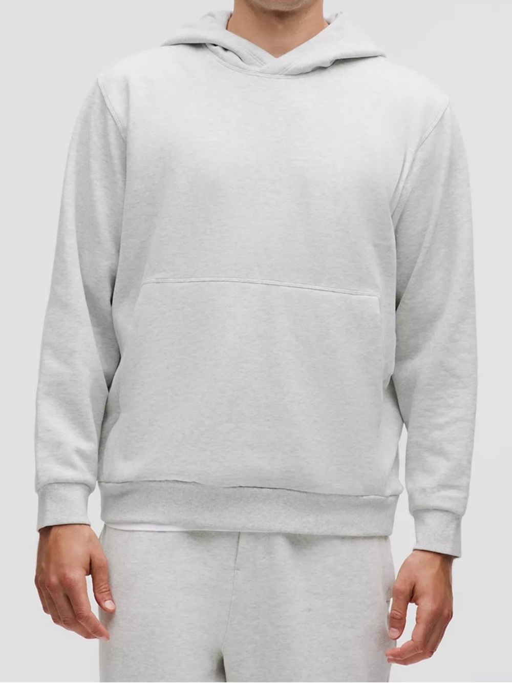 Lululemon Athletica steady state Light Gray Men's Hoodie
